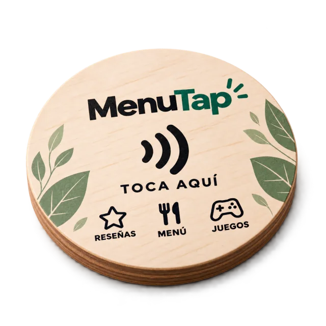 1 wooden MenuTree coaster