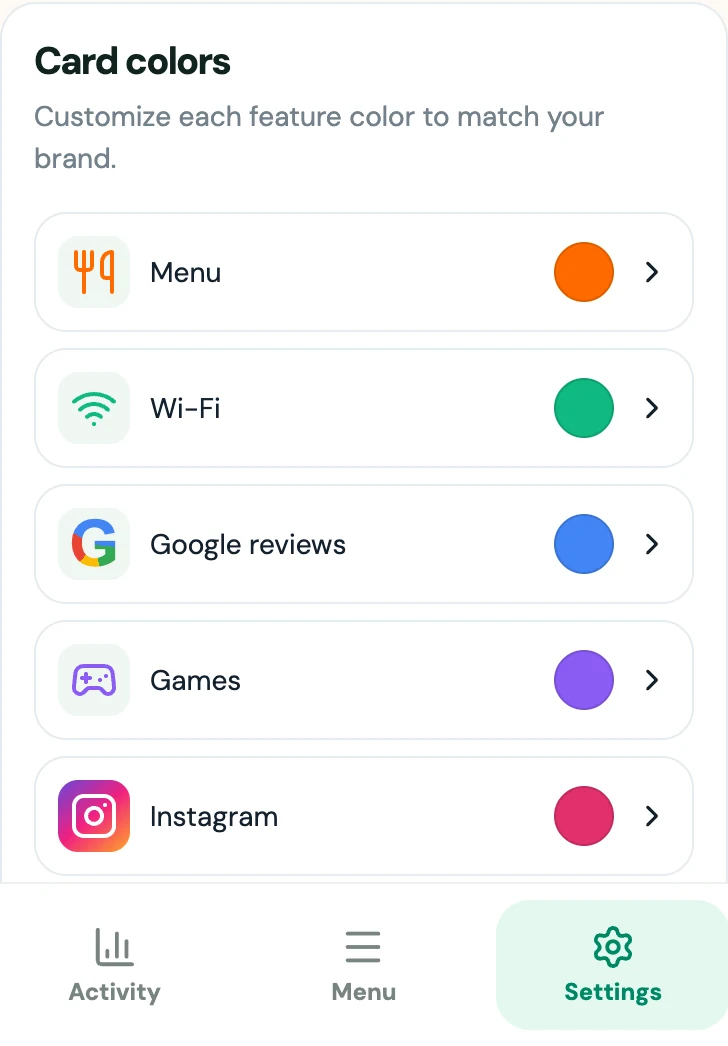 Our real appearance editor lets you set the menu, Wi-Fi, reviews, games and social colors.